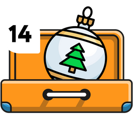 Чемодан 14 открытый.