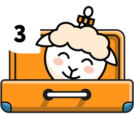 Чемодан 3 открытый.